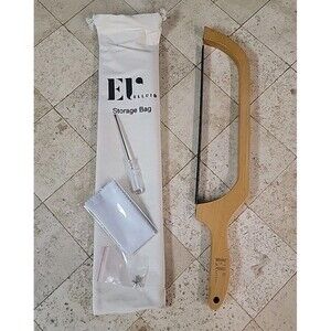Bread Knife for Homemade Bread - 15.7” Wooden Bread Bow Knife – Multifunctional